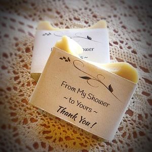 100% Organic, Goat Milk Soap Favors